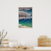 大 正 池, Taishô Pond in Kamikôchi, Hasui Kawase Poster (Keuken)