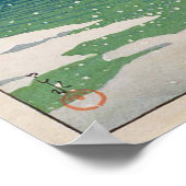 大 正 池, Taishô Pond in Kamikôchi, Hasui Kawase Poster (Hoek)