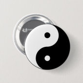 太極拳 陰陽マーク 太極マーク 定番 タオ RONDE BUTTON 5,7 CM (Voorkant /achterkant)