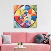 太陽の光のプリズムを表現した抽象画 CANVAS AFDRUK (Insitu (Woonkamer))