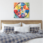 太陽の光のプリズムを表現した抽象画 CANVAS AFDRUK (Insitu (Slaapkamer))