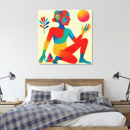 太陽を孕む者 CANVAS AFDRUK (Insitu (Slaapkamer))