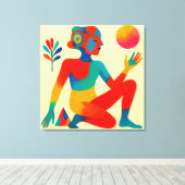 太陽を孕む者 CANVAS AFDRUK (Insitu (Houten vloer))