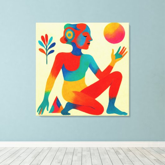 太陽を孕む者 CANVAS AFDRUK (Insitu (Houten vloer))