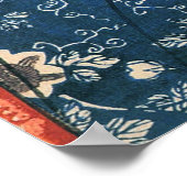 女 眠 猫, 国 en slaapkat, Kuniyoshi Poster (Hoek)