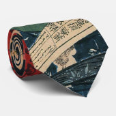 女 眠 猫, 国 en slaapkat, Kuniyoshi Stropdas (Opgerold)