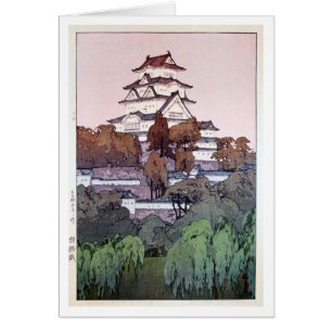 姫 城, Himeji Castle, Hiroshi Yoshida, Woodcut