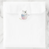 子猫のご挨拶 RONDE STICKER (Tas)
