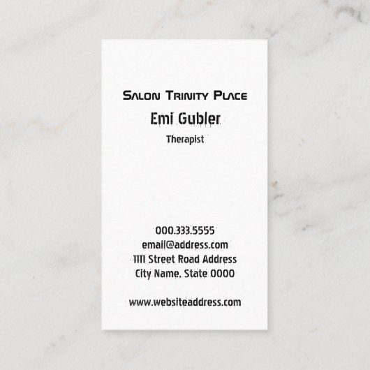 宇宙柄　カッコいいデザイン名刺 VISITEKAARTJE (Achterkant)