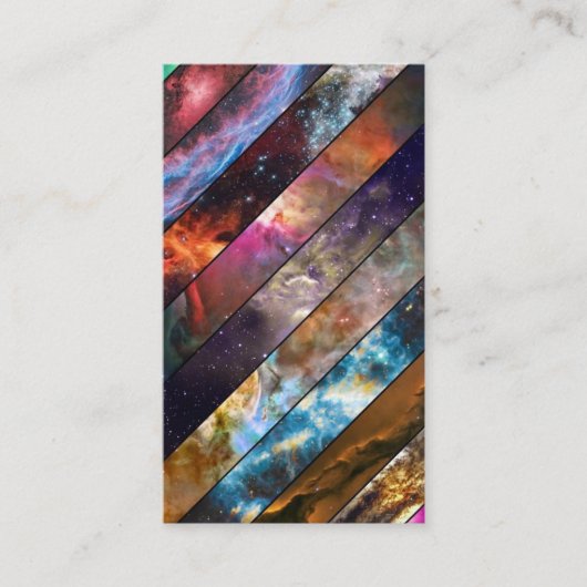 宇宙柄 カッコいいデザイン名刺 VISITEKAARTJE (Voorkant)