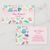 宝石のイラスト 横型 名刺 VISITEKAARTJE (Voorkant / Achterkant)