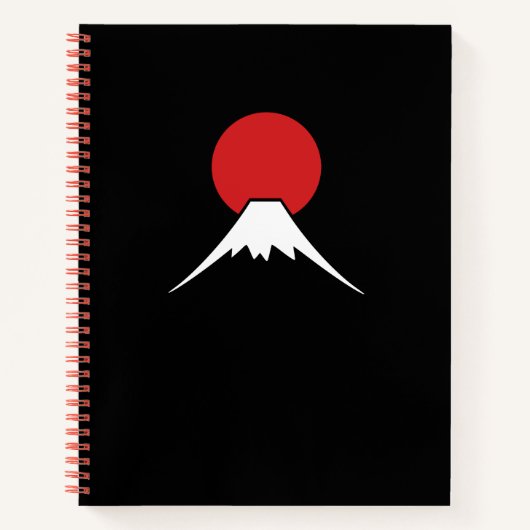 富士山 Fuji – Zen Minimalist Notebook Notitieboek (Voorkant)