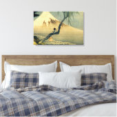 富 と 年, 北 Fuji en Boy, Hokusai, Ukiyo-e Canvas Afdruk (Insitu (Slaapkamer))