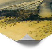 富 と 年, 北 Fuji en Boy, Hokusai, Ukiyo-e Poster (Hoek)