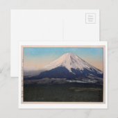 富 十 吉 村, Tien uitzichten Fuji, Yoshida vil,Yoshida Briefkaart (Voorkant / Achterkant)