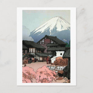 富 十 船, tien uitzichten Fuji, Funatsu, Yoshida Briefkaart