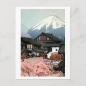 富 十 船, tien uitzichten Fuji, Funatsu, Yoshida Briefkaart (Voorkant)