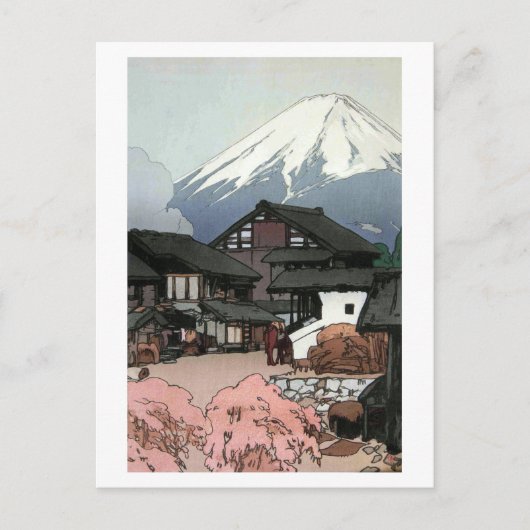 富 十 船, tien uitzichten Fuji, Funatsu, Yoshida Briefkaart (Voorkant)