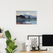 富 山 川, Mt.Fuji, Suzukawa, Yoshida, Woodcut Poster (Thuiskantoor)
