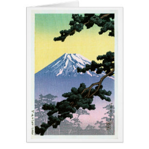 富 山, Mount Fuji, Hasui Kawase, Woodcut
