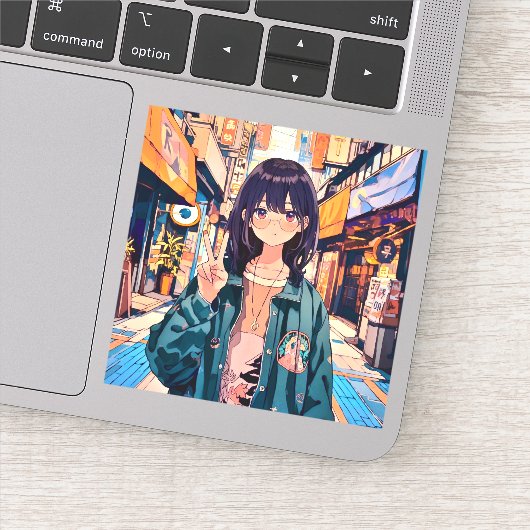 寿司娘アイコンシール seal|GenerativeAI Sticker (Detail)