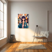 寿司娘アイコン アートパネル Art Panel｜GenerativeAI Canvas Afdruk