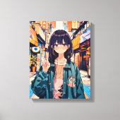 寿司娘アイコン アートパネル Art Panel｜GenerativeAI Canvas Afdruk (Voorkant)