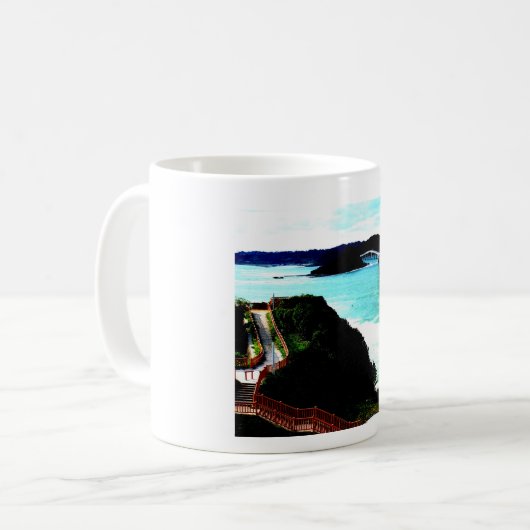 山口県の角島大橋のある日の昼下がり☆景色絶景☆写真加工品☆ KOFFIEMOK (Voorkant links)