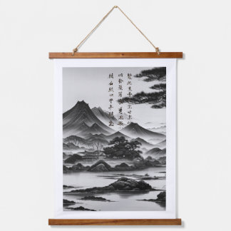 山水画 幻想の松 HANGEND WANDKLEED