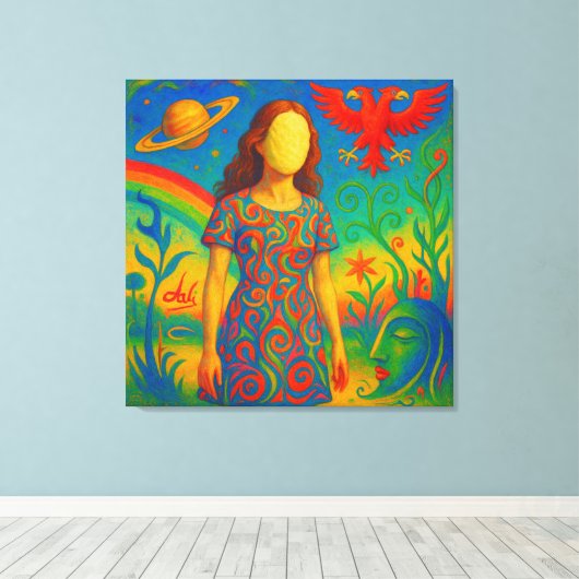 『山芋の神託』 CANVAS AFDRUK (Insitu (Houten vloer))