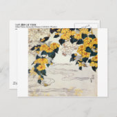 山 吹, 北 Yellow Flower, Hokusai, Ukiyo-e Briefkaart (Voorkant / Achterkant)