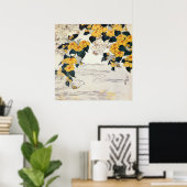 山 吹, 北 Yellow Flower, Hokusai, Ukiyo-e Poster (Thuiskantoor)