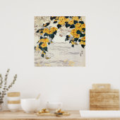 山 吹, 北 Yellow Flower, Hokusai, Ukiyo-e Poster (Keuken)