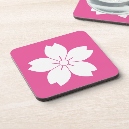 山 桜 BIER ONDERZETTER (Linkerzijde)
