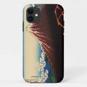 山 白, 北 斎 Thunder en de berg Fuji, Hokusai, Ukiyo-e Case-Mate iPhone Case