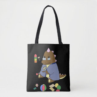 岩手県久慈市　道の駅くじ　オリジナルキャラクターどっふぅくんのトートバッグ TOTE BAG
