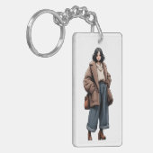 川島 陽菜 (Kawashima haruna) Sleutelhanger (Voorkant Links)