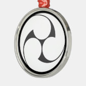 左 つ 巴 (地 抜 き) METALEN ORNAMENT (Links)