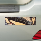 巨 鯨, 国 Big Whale, Kuniyoshi, Ukiyoe Bumpersticker (Op auto)