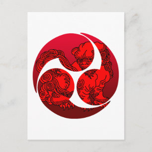 巴 獅 子 BRIEFKAART