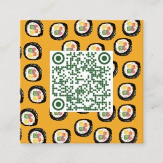 巻き寿司 VIERKANTE VISITEKAARTJE