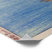 帆 船 日, Sailing Boats Evening Glow, Hiroshi Yoshida Poster (Hoek)