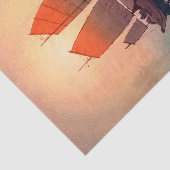 帆 船 朝 Sailing Boats Morning, Hiroshi Yoshida Tissuepapier