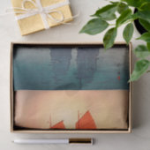 帆 船 朝 Sailing Boats Morning, Hiroshi Yoshida Tissuepapier