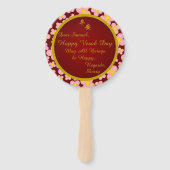 平安 & Rond Lijst - Handwaaier (Achterkant)