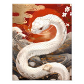 幸運の白蛇 FOTO AFDRUK (Voorkant)