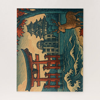 広島ベストスポット浮世絵パズル / Best of Hiroshima Ukiyo-e Puzzle Legpuzzel