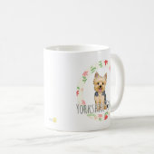 座っているヨークシャーテリア コーヒーマグカップ KOFFIEMOK (Voorkant rechts)