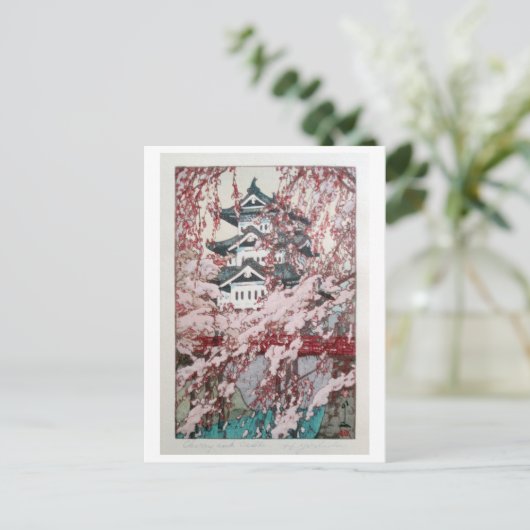 弘 城 桜, torenbloesems in Hirosaki, Yoshida Briefkaart (Staand voorkant)