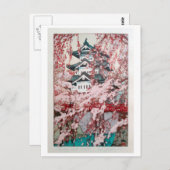 弘 城 桜, torenbloesems in Hirosaki, Yoshida Briefkaart (Voorkant / Achterkant)